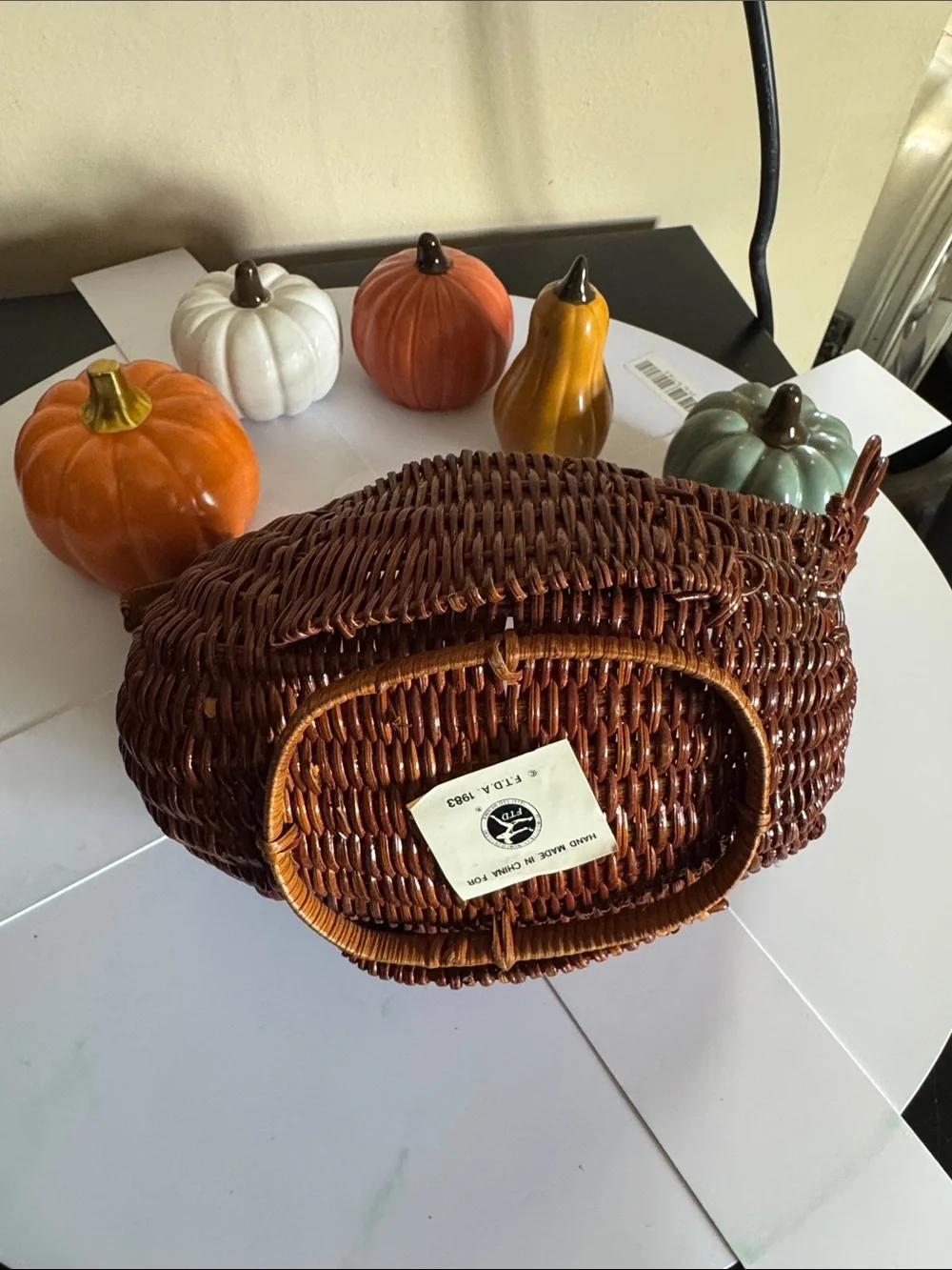 Woven turkey basket vintage🍂🍁✨🦃